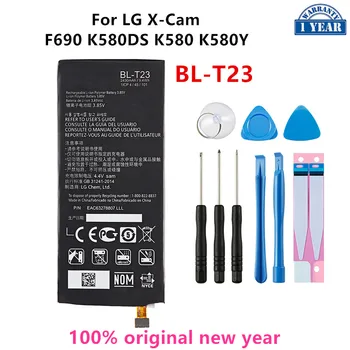 Original Bateriju BL-T23 2430 mah Za LG X Cam X-Cam XCam F690 K580DS K580 K580Y BL T23 Baterije za mobilne telefone + Alata
