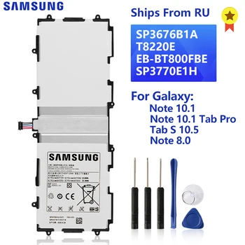 Originalni SAMSUNG baterija SP3676B1A za Samsung Galaxy Note 10,1 GT-N8000 P7500 P600 SM-T520 Tab S 10,5 T800 Napomena 8,0 GT-N5100