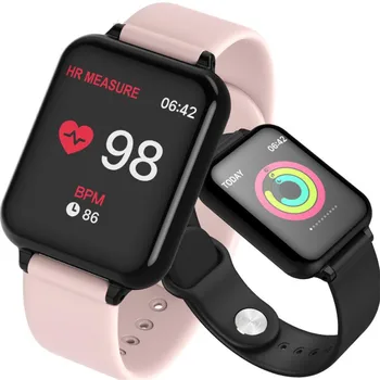 Pametni Satovi B57 Monitor Otkucaja Srca i Krvni Tlak Smartwatch GPS Vodootporan IP68 Za Žene, muškarce, djecu