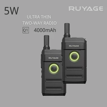 PMR 446 Prijenosni prijenosni radio ultra-tanki Prijenosni Komunikacijski Postaje Profesionalni voki-Toki Dvostrani Radio Ruyage Q1