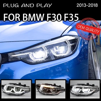 Prednji far za BMW F30 2013-2018 auto roba LED DRL Hella 5 Xenon leće Hid H7 BMW F35 Auto Oprema