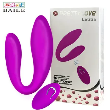 Pretty Love Vodootporne U-oblika, 10 Brzina Vibratori za žene, USB punjiva Vibrator za parove, Vibrator za klitoris, Seks-igračke.