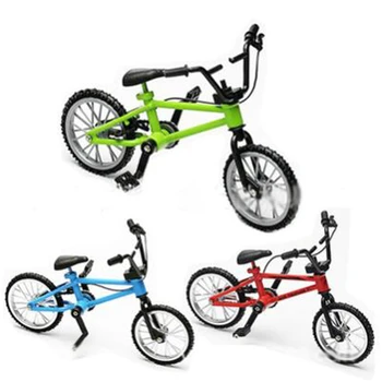 Prodaja Vrat Biciklističke Igračke Prst Bmx Bicikl Simulacija Legure Mini Veličine Novi Dječji Obrazovni Dar Kočnice Užetom Plava