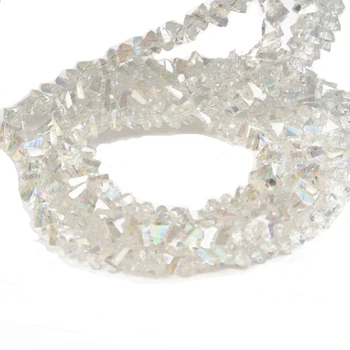 Prozirni AB boja bijela 6 mm 100 komada veliko kristalno staklene perle trokutasti češka kristalne perle za izradu nakita od naušnica