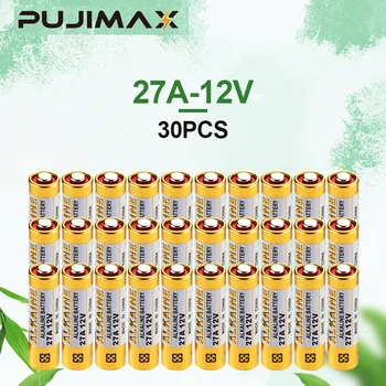PUJIMAX 30 kom./lot Alkalna Baterija 27A 12 Primarni Suhe Alkalne Baterije G27A MN27 MS27 Male Baterije za Upaljače Privjesak za ključeve Daljinski Upravljač