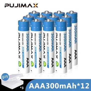 PUJIMAX Punjive Baterije AAA 300 mah 1.2 U Za Skladište Mikrofon Svjetiljka Trimer Za Kosu strane prekomjerno Zaštita Od Kratkog Spoja