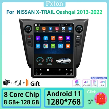 Pxton Android Tesla Ekran Vozila Stereo Radio Media Player Za NISSAN X-TRAIL Qashqai 2013-2022 Carplay Android Auto 8 + 128 g