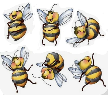 Radost pčela Prozirni Silikon Pečat i metalni Pečat za Probijanje, Scrapbooking, uradi sam, Slatka Uzorak, foto Album, utiskivanje, Шнуровка