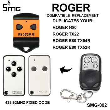 ROGER H80 TX22 ROGER E80 TX54R TX52R daljinsko upravljanje garažnim mjestom vrata ROGER daljinski umnažanje garažna tipke za upravljanje vratima 433,92 Mhz