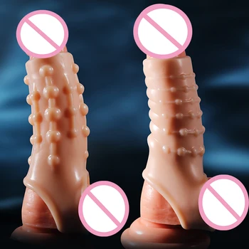 Rukav Prsten za Penis Penis Dvorac Silikon Povećanje Penisa je Zadržavanje Ejakulacije Sperme Seks-Igračke za Muškarce Odrasle Erotske Roba Seks-Robe