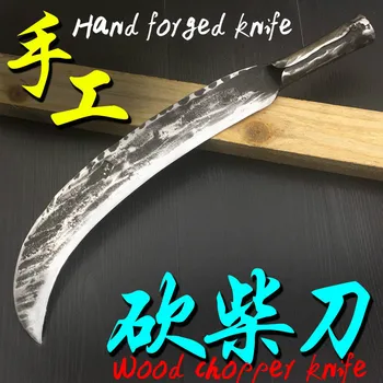 Ručno kovana trodijelna nož za rezanje drva srp produljio nož za rezanje drveta bambusa objavljuje nož vanjski ca vanjski nož