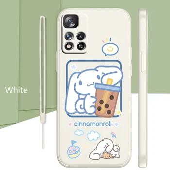 Sanrio Kuromi Torbica Cinnamoroll Za Xiaomi Redmi Note 11 11T 10 10S 9 9S 9T 8 8T 7 5 Pro 4G 5G Tekuća Uže Torbica Za Telefon Capa Coque