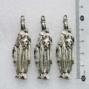 Santa Ana-Marija-Isus Metalni Ovjes Medalju Križ Djevice Marije Srednja Medalju