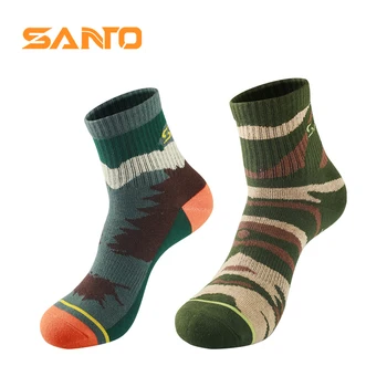 SANTO 3 Para S007 Sportske Čarape Muške Влагоотводящие Prozračna Sportske Čarape Za Noge Biciklizam Spinning Trening Kamp Planinarenje