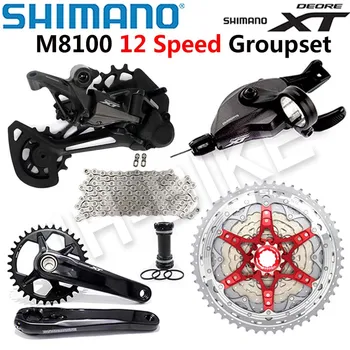 SHIMANO DEORE XT M8100 Groupset 32T 34T 36T 170-175 mm Klipnjače Mountain bike Groupset 1x12 Brzine CSMZ901 M8100 Stražnji prekidač