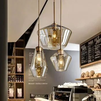 Skandinavski Moderne Staklene Viseće svjetiljke Svjetiljke Potkrovlje LED Privjesak Privjesak Lampa za Kuhinje Restorana Dnevnog boravka i Spavaće sobe WJ10