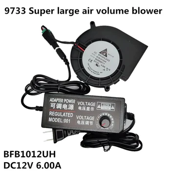 Snažan ventilator za hlađenje velikih količina zraka BFB1012UH DC12V 6.00 A prijenosni s napajanjem, reguliranje brzine