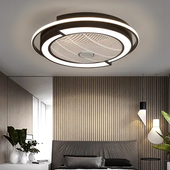 Spavaća soba led strop obožavatelja svjetlo doma dnevni boravak nevidljivi stropni ventilator lampa moderni minimalistički restoran glupi skandinavski lampe