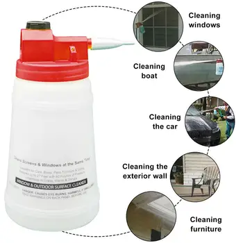 Sredstvo Za Pranje Prozora Staklo Autopraonice Za Čišćenje Лейка Crystal Vanjska Staklena Boca-Sprej Za Čišćenje Vanjski Pročišćivač