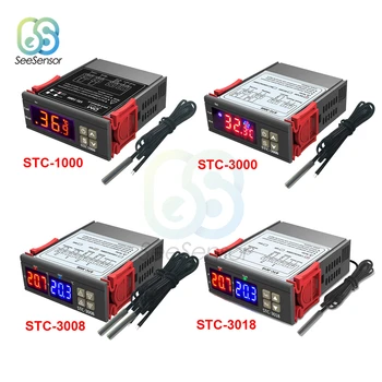 STC-1000 STC-3000 STC-3008 STC-3018 Led Digitalni Regulator Temperature Termostat Termostat Inkubator 12 24 110 220