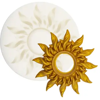 Sunce Cvijet Silikonska Forma Помадная Oblik Alata Za Ukrašavanje Kolača u Čokoladu Tijesto u Kalup Ljepilo kapanje oblik