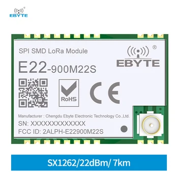 SX1262 868 Mhz Modul Elektronske Komponente 22dBm Bežični Primopredajnik LoRa GFSK IOT Long Range 7 km EBYTE E22-900M22S SPI