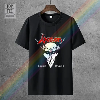 T-Shirt Black Venom Metal Rock Band Sa Crvenim Logom, Jeftine Majice Od 100% Pamuka, Za Dječake, Muška Hit Prodaje, Majica