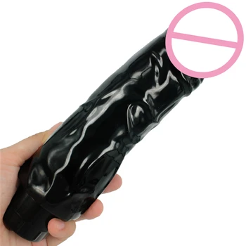 tijelo smeđa/crna/roza/ljubičasta vrlo debeli dildo vibrator veliki Vibracijskog realističan penis g-spot ženski masturbator