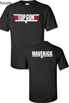 TOP GUN Maverick Film 80-ih Jet Pilot Muška t-Shirt Unisex Sprijeda i straga