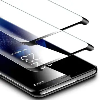 Torbica Prijateljski 3D Zakrivljeni Kaljeno Staklo Za Samsung Galaxy S8/S8 Plus Zaslon Zaštitnik S9/S9 Plus Film Poklopac Nije Potpuna Pokrivenost