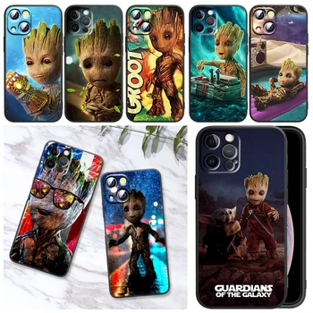 Torbica za telefon Guardians of the Galaxy Hero Groot za iPhone 11 12 13 Mini 13 14 Pro Max 11 Pro XS Max X XR Plus 7 8 Silikonska torbica