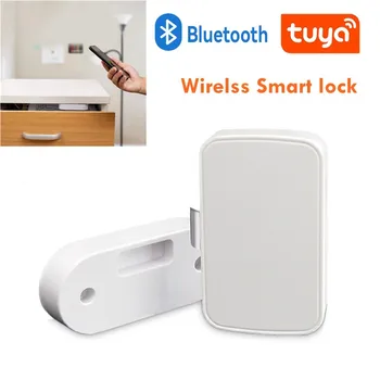 Tuya Smart Wireless Bluetooth Vrata Kutija Skrivena Zaključavanje Ormara Električni dvorac Program Unlock Prekidač protiv krađe Zaštita Djece File Dvorac