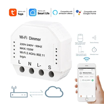 Tuya WiFi Led Dimmer Prekidač Svjetla Kućna Automatizacija Diy Modul Prekidača Smart Life Program Daljinski Upravljač Radi Alexa Google Home
