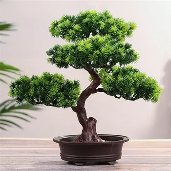 Umjetne Biljke Bonsai Bor Malo Drvo Sobnih Biljaka Lažni Cvijeće Ukras Na Posudama Za Uređenje Doma Hotel Vrt Dekor 2022