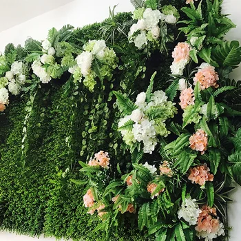 Umjetno Cvijeće Šimšir Zid 50*50 cm biljke Dvorište Samoće Ograda Zaslon Pozadina Zidovi Vanjski Unutarnji Vjenčanje College Decorat