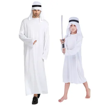 Umorden Bijeli arapski Arapski Princ Odijela Arapski Odijelo Šeik Djeca Dječaci Bliski Istok Ali Baba Neobičan Cosplay za Muškarce