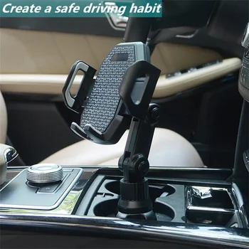 Univerzalni Auto Nosač Bežični Punjenje Auto Držač Čaša 360 Podesiva Revolving Središnja Konzola Položaj Šalice Vode Nosač Za Telefon