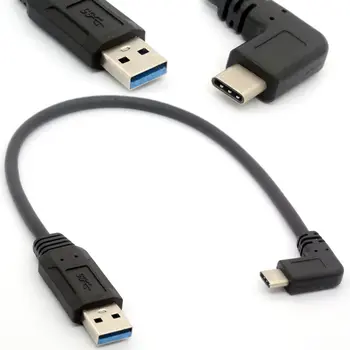 USB kabel C od USB 3.0 A do USB Type C sa desnog/Lijevog kuta Sinkronizaciju podataka i punjenje Kabel za 90 stupnjeva USB-C Adapter je Pretvarač