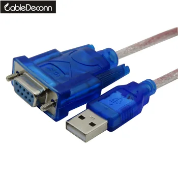 USB na RS232, Ženski Muški kabel USB na serijski port 9 Rupa USB adapter DB9 Ženska