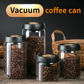 Vakuum Boce Kreativni Zatvoreni Spremnik Za Pohranu Staklene Boce, Posuda Za Hranu Zrna Konzerviranje Banke Mason Jar Transparentno Skladištenje Zrna Kave