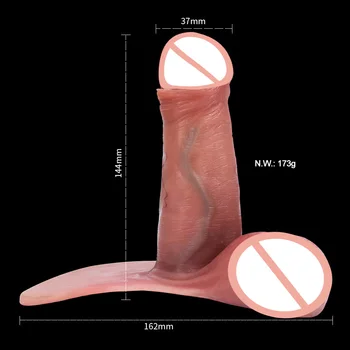 Veliki Pravi Penis Rukava Silikonski Prsten Za Penis Za Muškarce Penisa Seks Igračke Za Višekratnu Upotrebu Kondom Proširenje Umjetna Foreskin Rukav