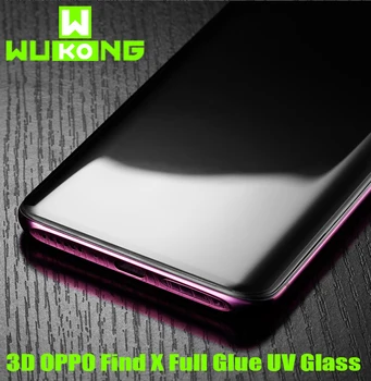 WuKong 3D potpuna pokrivenost s punim ljepilom UV staklo za OPPO find X tekuća zaštitna folija za ekran kaljeno staklo 9H Otporna na ogrebotine telefonski film