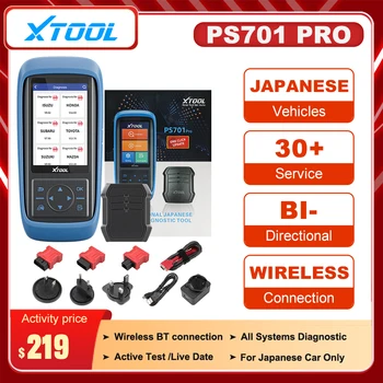 XTOOL PS701PRO Alat za dijagnostiku svih sustava za japanske automobile Toyota/Nissan/Lexus PS701 PRO s dvosmjerno upravljanjem