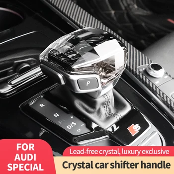 Za Audi A4A5 SQ5 Q5 RS5 RS4 Q7 2016-2022 Poklopac Glave mjenjača Vozila LHD Crystal Automatski Ručka mjenjača Dekor Naljepnica Pribor