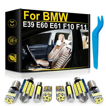Za BMW Serije 5 E39 E60 E61 F10 F11 a 530d 540i Pribor za Automobil Unutrašnjost Prtljažnik Vrata Prostora Za Noge Led Canbus Auto Komplet Žarulja