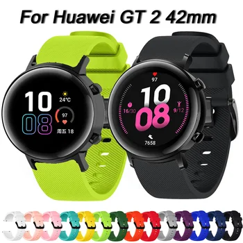 Za Huawei Watch GT 2 42 mm Remen 20 mm Mekana Silikonska Narukvica Zamjenjive Uzicom Za sat Narukvica Za Honor Magic Watch 2 42 mm