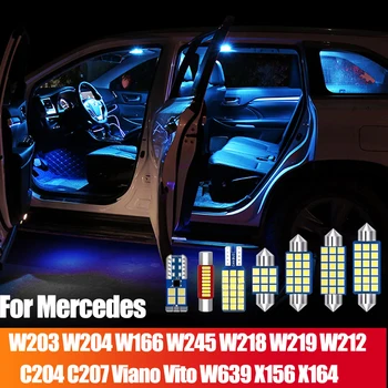 Za Mercedes Benz W203 W204 W166 W245 W218 W219 W212 C204 C207 Vito Viano W639 X156 X164 Auto led Komplet rasvjeta kozmetički Pribor