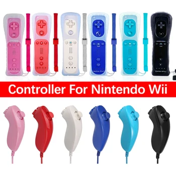 Za Nintendo Wii Bežični Gamepad Daljinski Upravljač Bez Pokreta Plus + Nunchuck Kontroler Navigacijsku Tipku Za Nintendo Wii Pribor