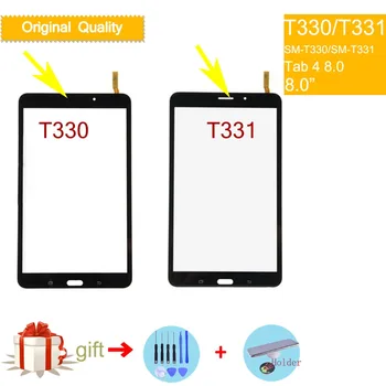 Za Samsung Galaxy Tab 4 8,0 T331 LTE T335 Wifi T330 Zaslon Osjetljiv na dodir Digitalizator Prednja Staklena Ploča na Dodir Zaslon Osjetljiv na dodir
