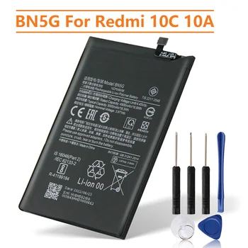 Zamjenjiva Baterija BN5G Za Xiaomi Redmi 10A 10C baterija baterija baterija baterija Baterija Telefona 6000 mah s Alatima